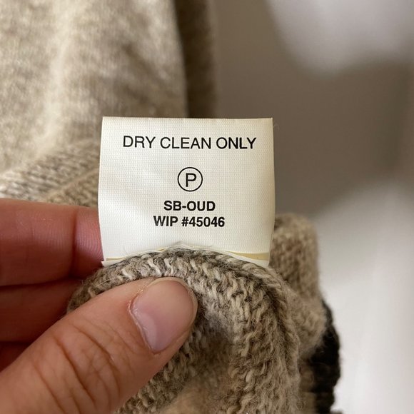 Woolrich Wool Blend Sweater in Oat Mix Tan Crew Neck Men's Size Large Sz L - Picture 7 of 8